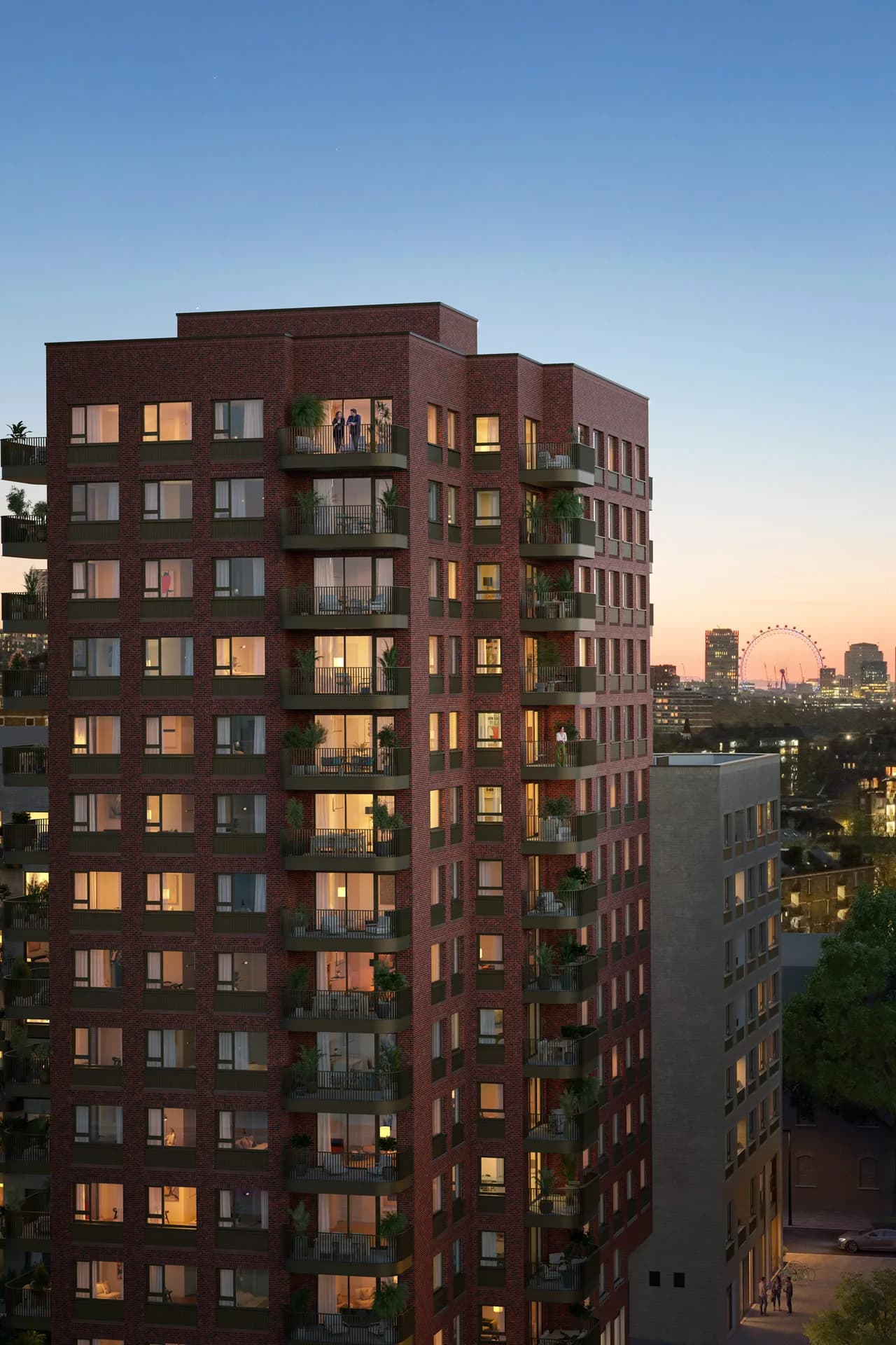 Bermondsey Tower, tower dusk