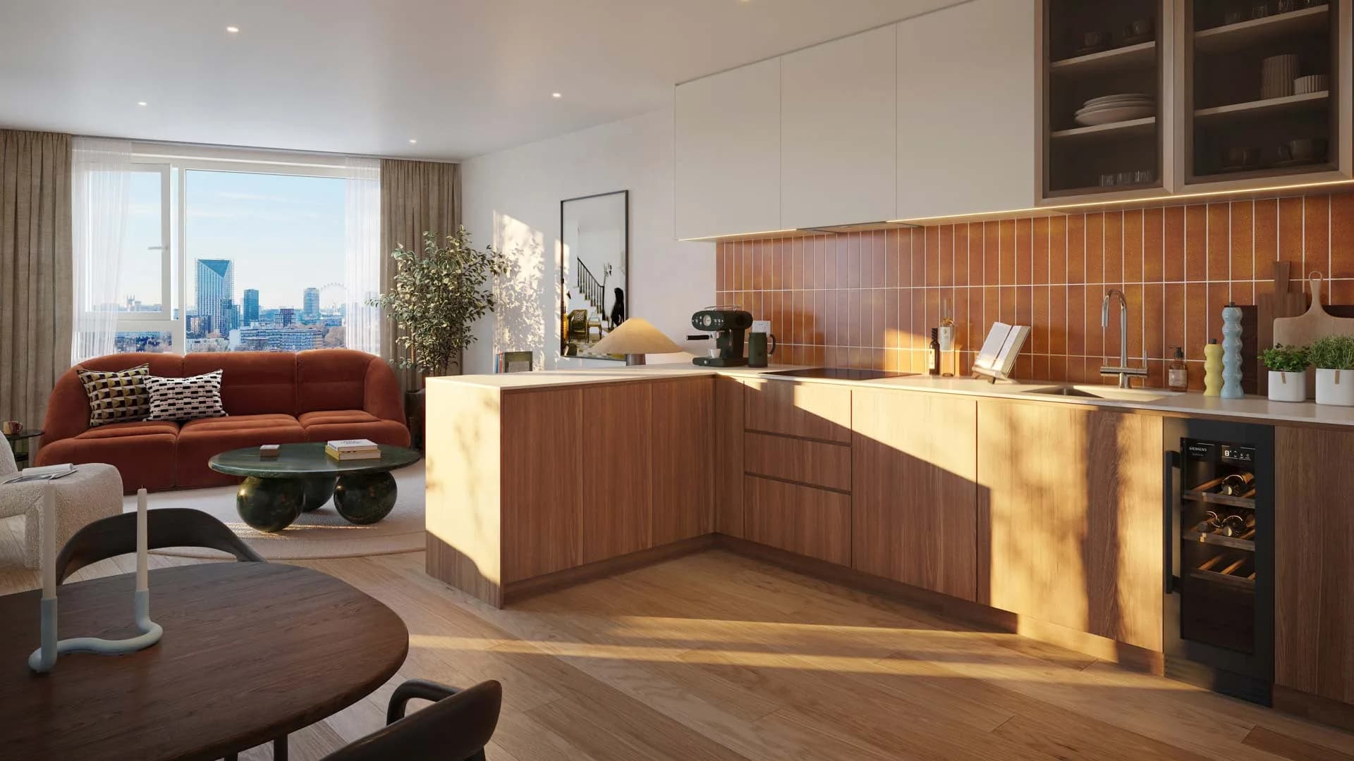 Bermondsey Tower, living kitchen