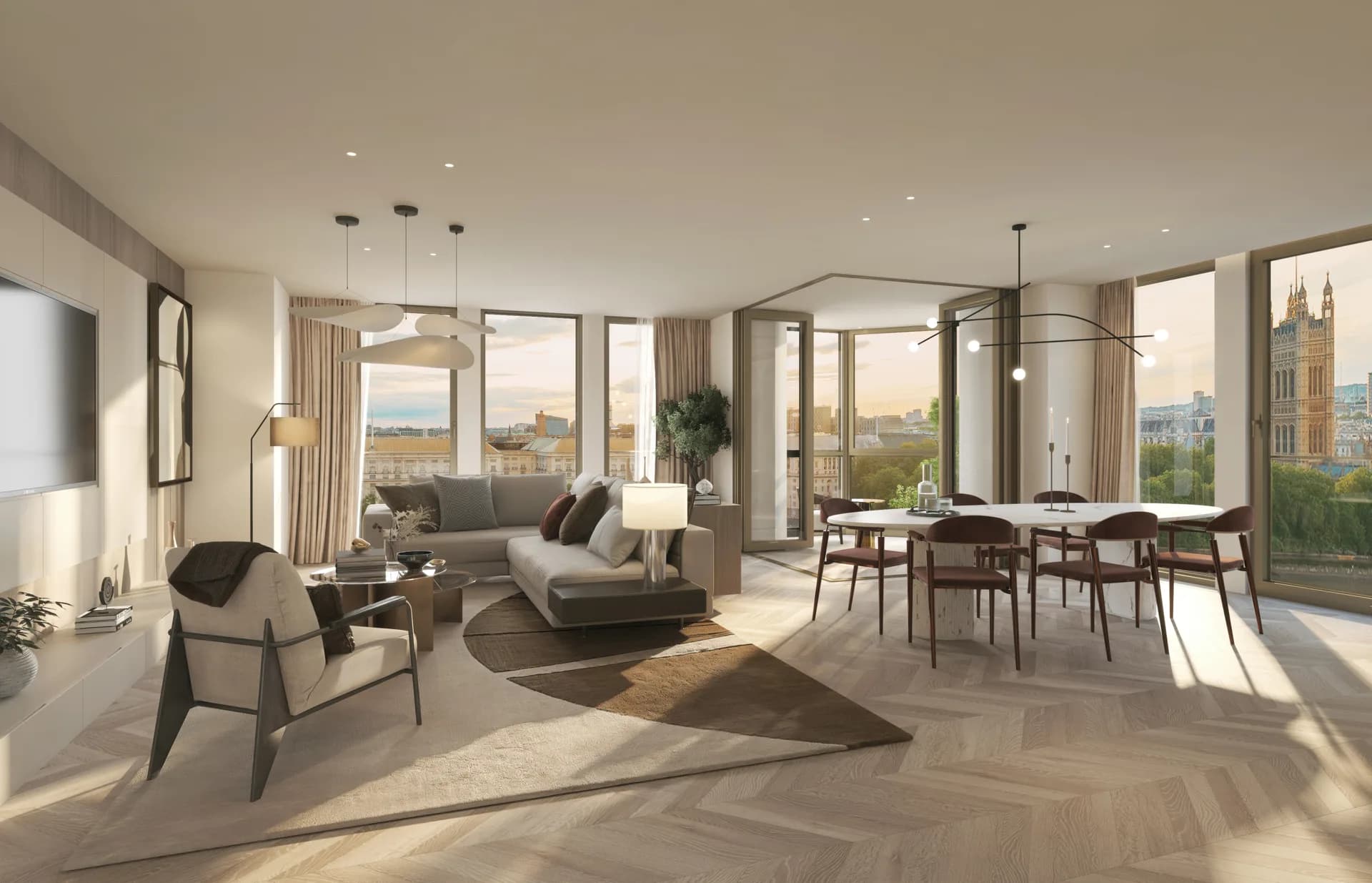 Westminster Tower, living room