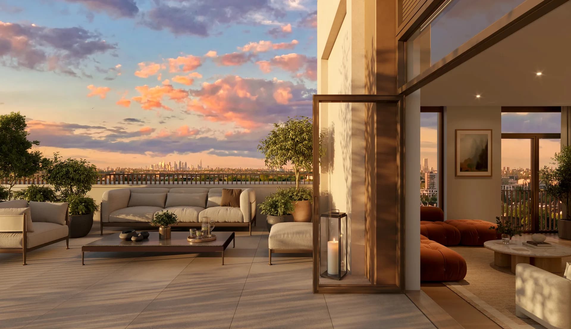 Wimbledon Bridge House, roof terrace