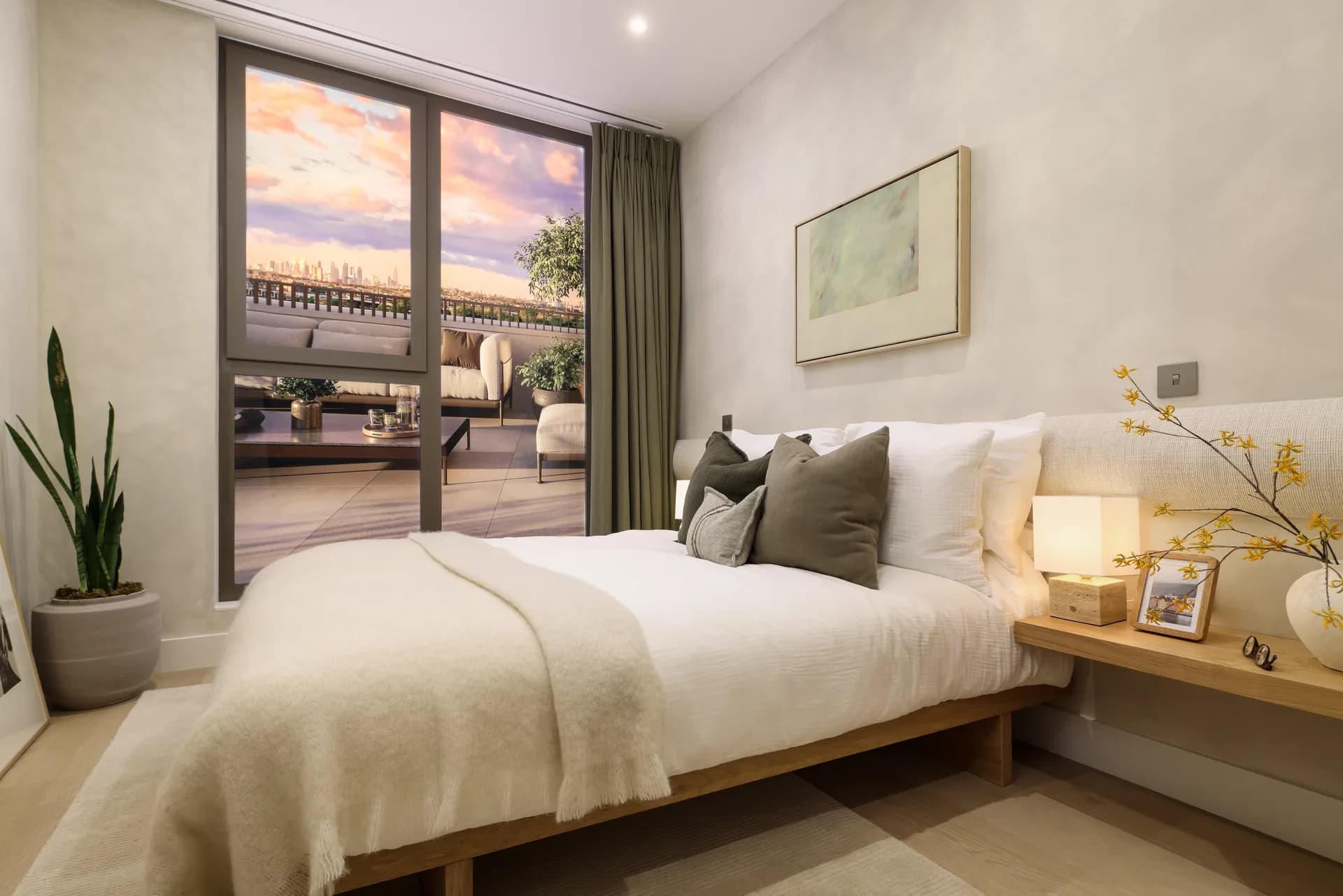 Wimbledon Residence, show home bedroom