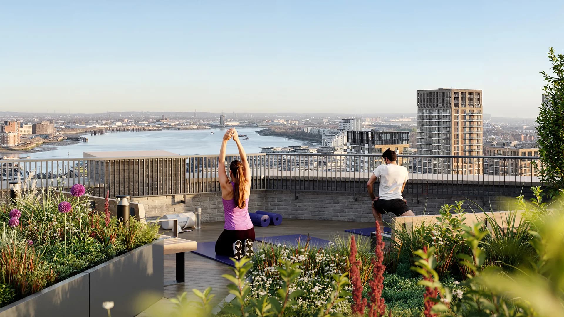Woolwich Quarter, roof terrace