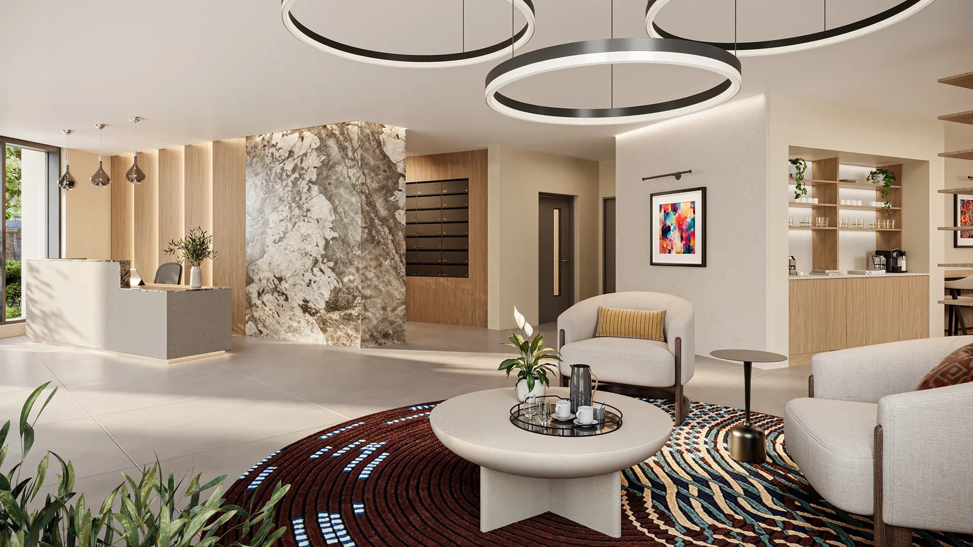 Woolwich Quarter, lobby
